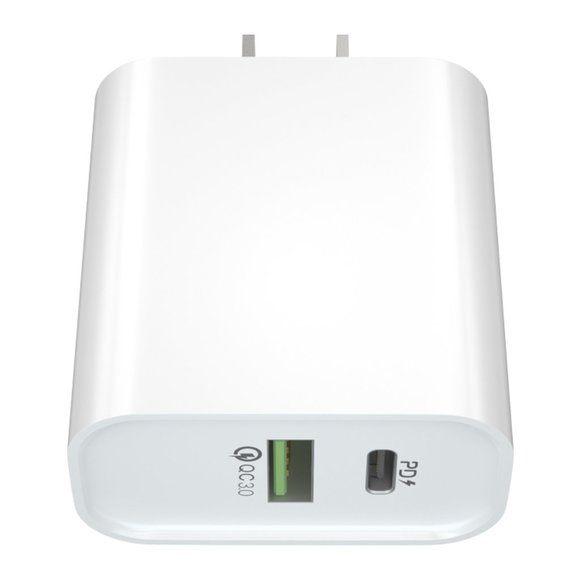 18W Fast Charging USB-C Wall Adapter (Two-port) - Picture 4 of 5